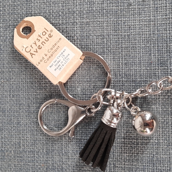 Cross Rhinestone Keychain Purse Charm Backpack Clip Religious Religion Gift - Picture 4 of 4